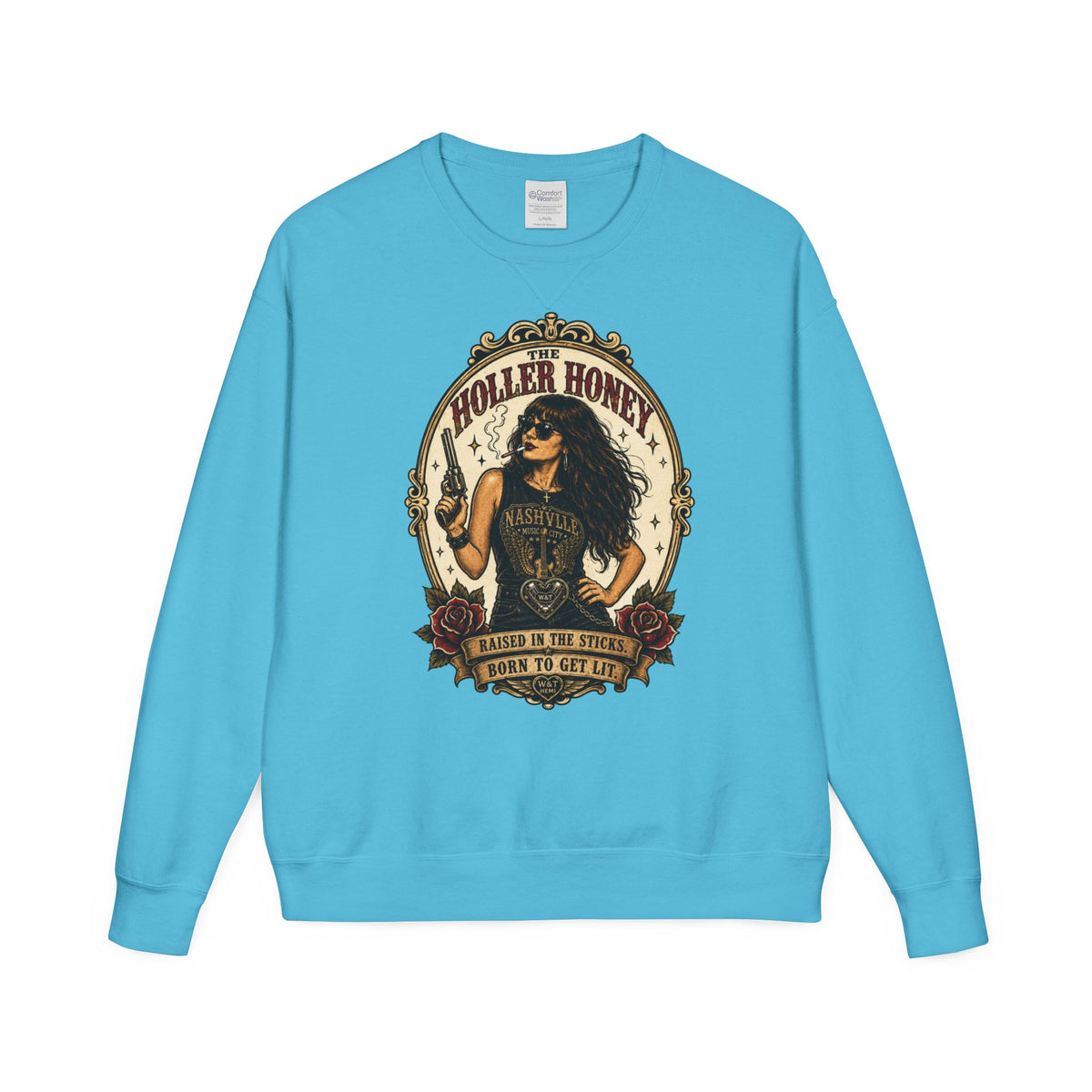Holler Honey Vintage Crewneck | Whiskey & Throttle