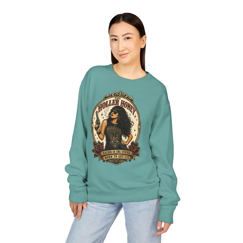 Holler Honey Vintage Crewneck | Whiskey & Throttle
