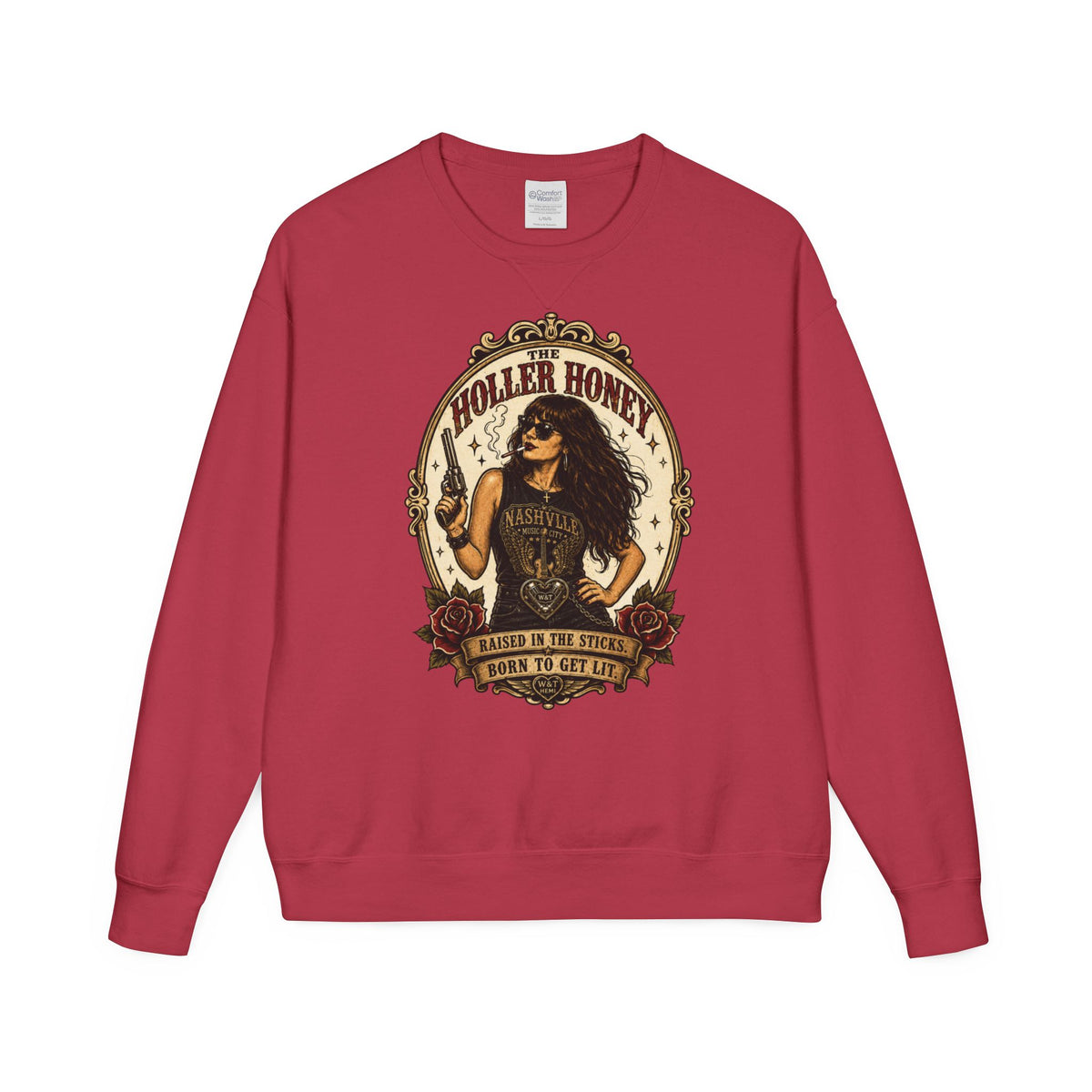 Holler Honey Vintage Crewneck | Whiskey & Throttle