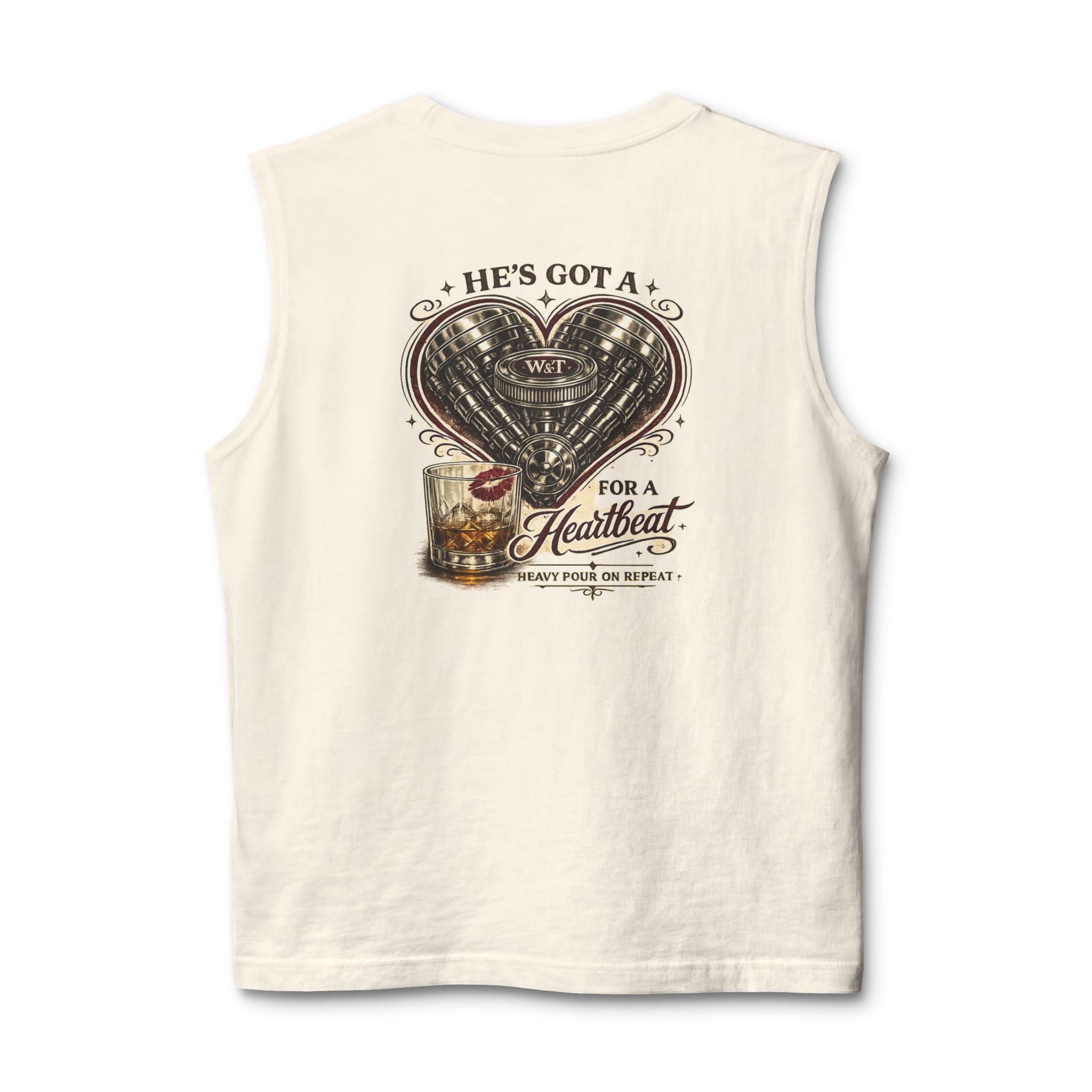 Whiskey & Throttle™ Hemi Heartbeat Muscle Tank
