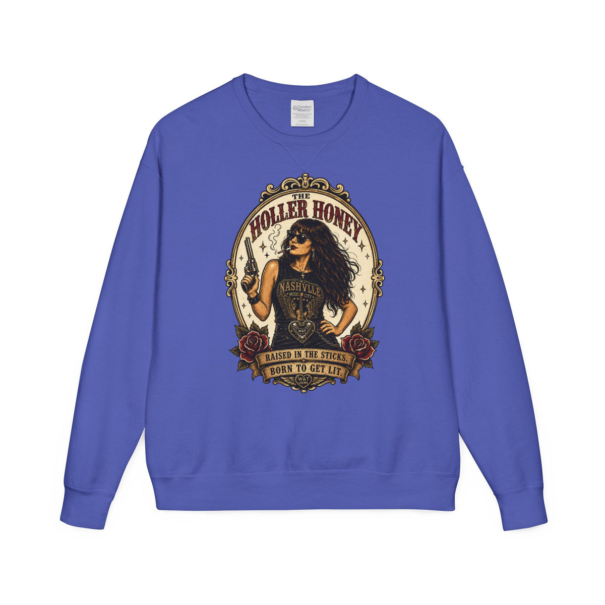 Holler Honey Vintage Crewneck | Whiskey & Throttle