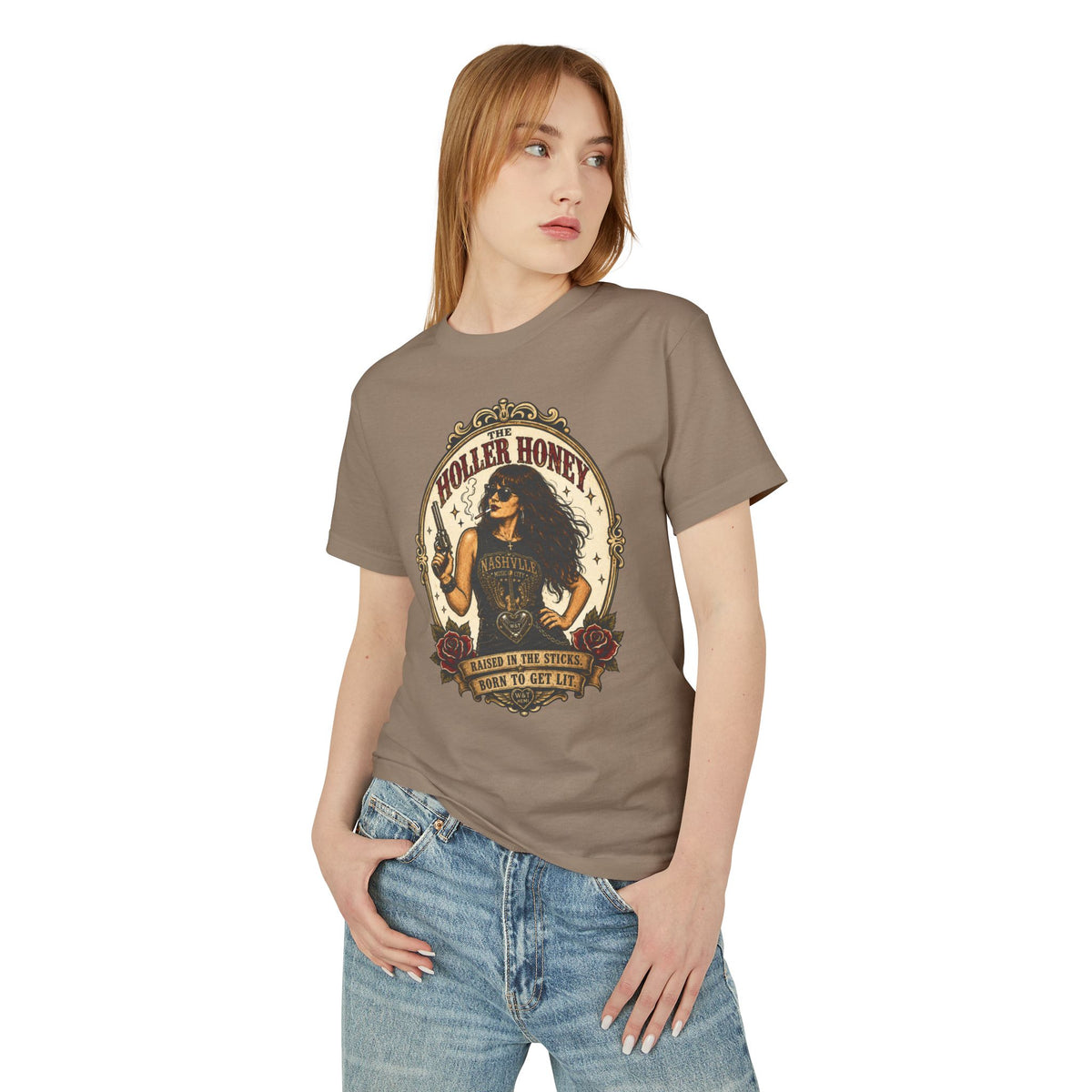 The Holler Honey™ Vintage Tattoo Tee | Country Western Graphic Tee