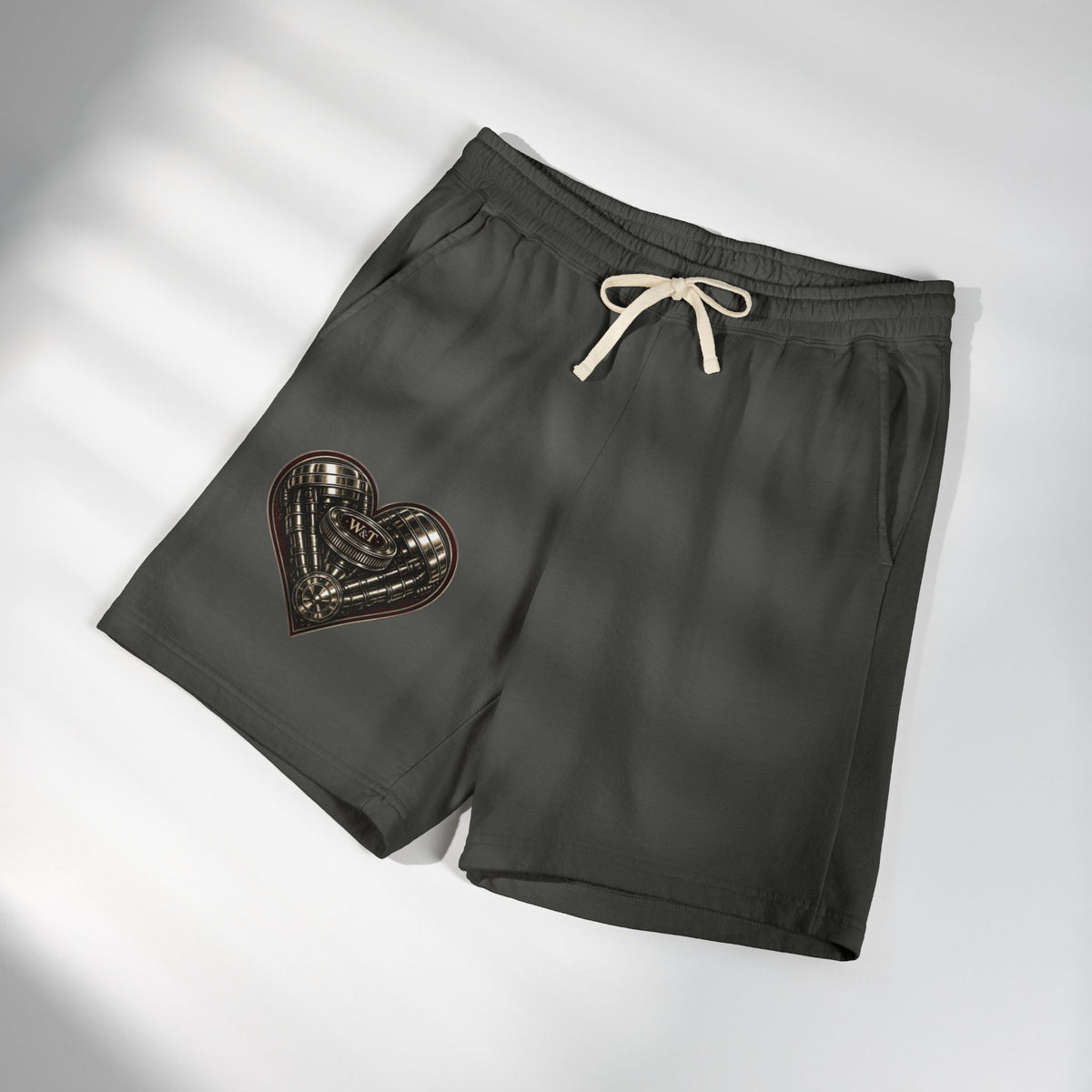 HEMI Heart Fleece Shorts | Whiskey & Throttle