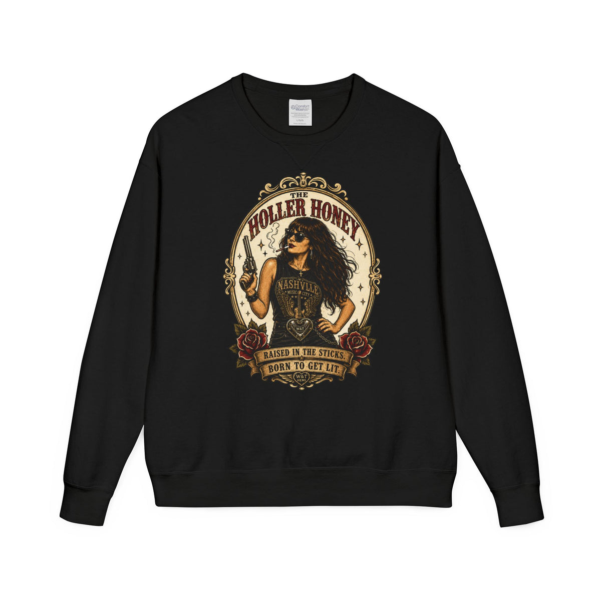 Holler Honey Vintage Crewneck | Whiskey & Throttle