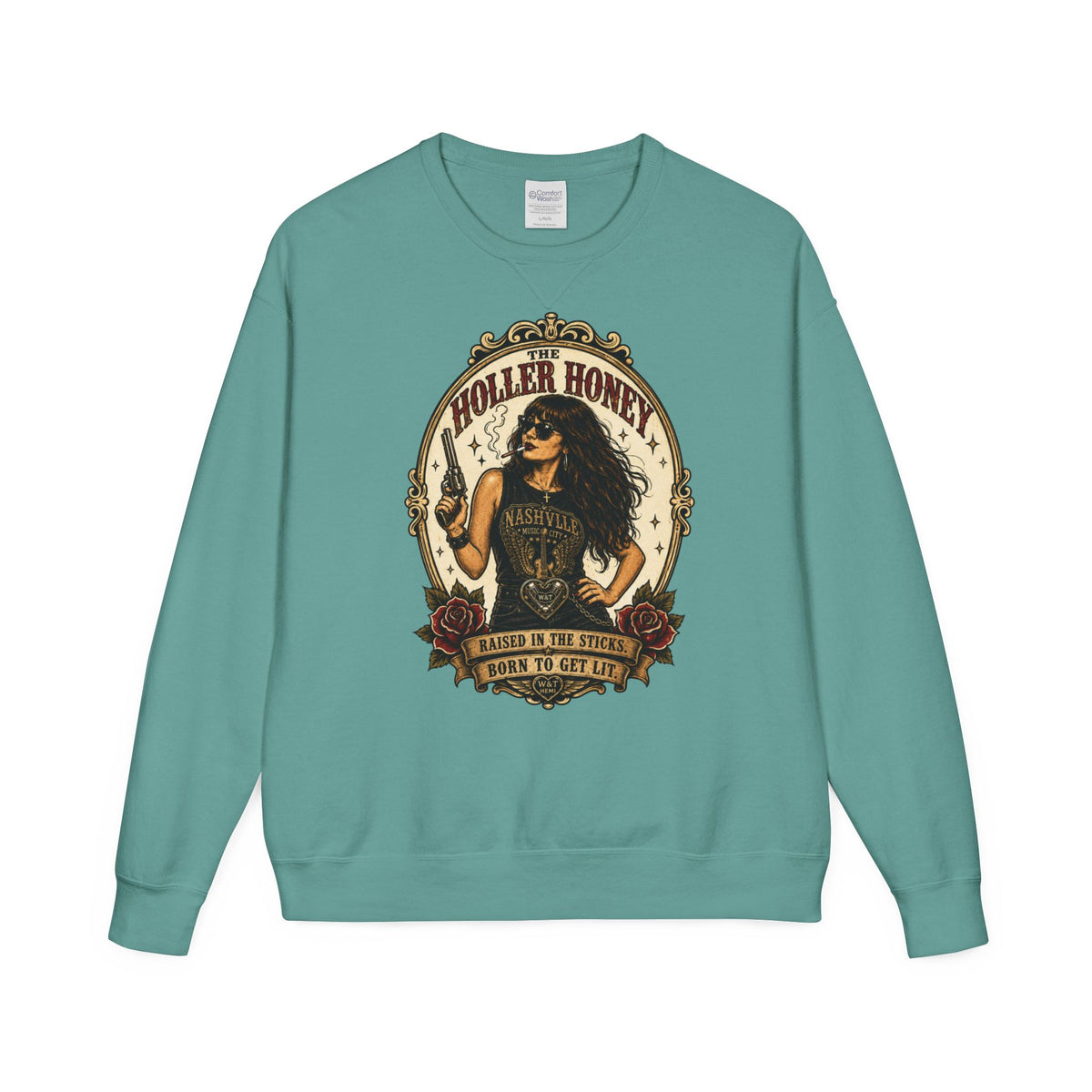 Holler Honey Vintage Crewneck | Whiskey & Throttle