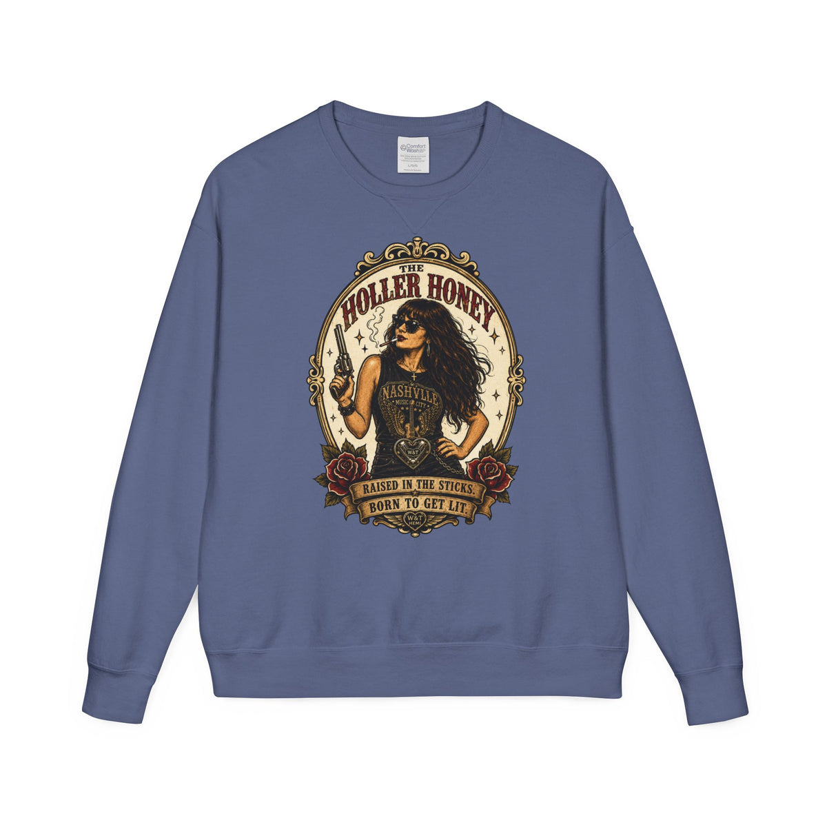 Holler Honey Vintage Crewneck | Whiskey & Throttle
