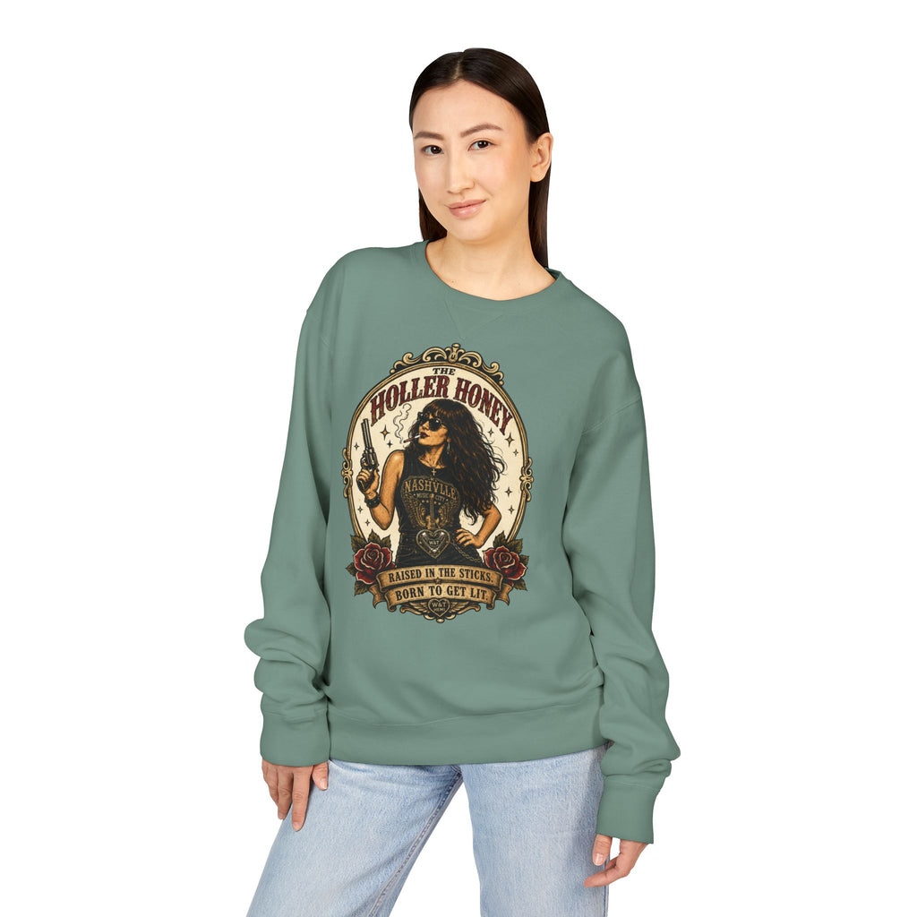 Holler Honey Vintage Crewneck | Whiskey & Throttle
