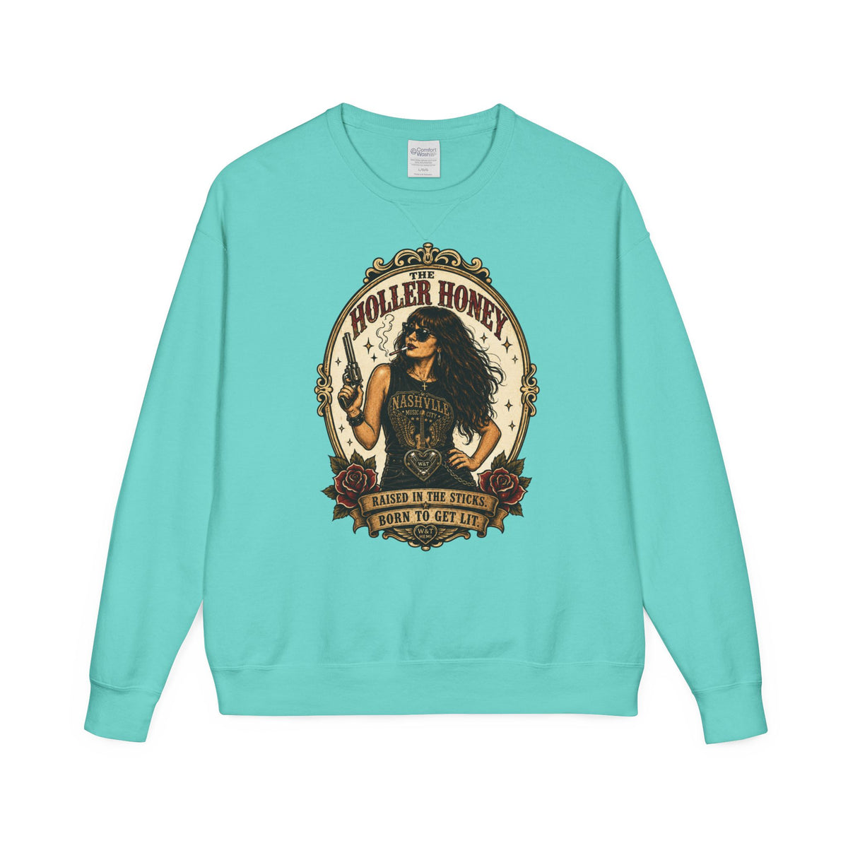 Holler Honey Vintage Crewneck | Whiskey & Throttle
