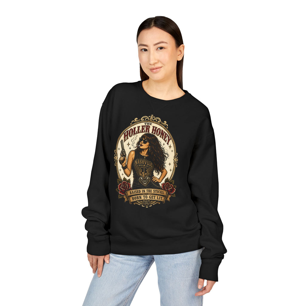 Holler Honey Vintage Crewneck | Whiskey & Throttle