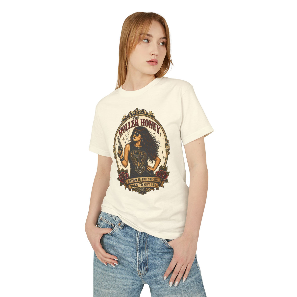 The Holler Honey™ Vintage Tattoo Tee | Country Western Graphic Tee