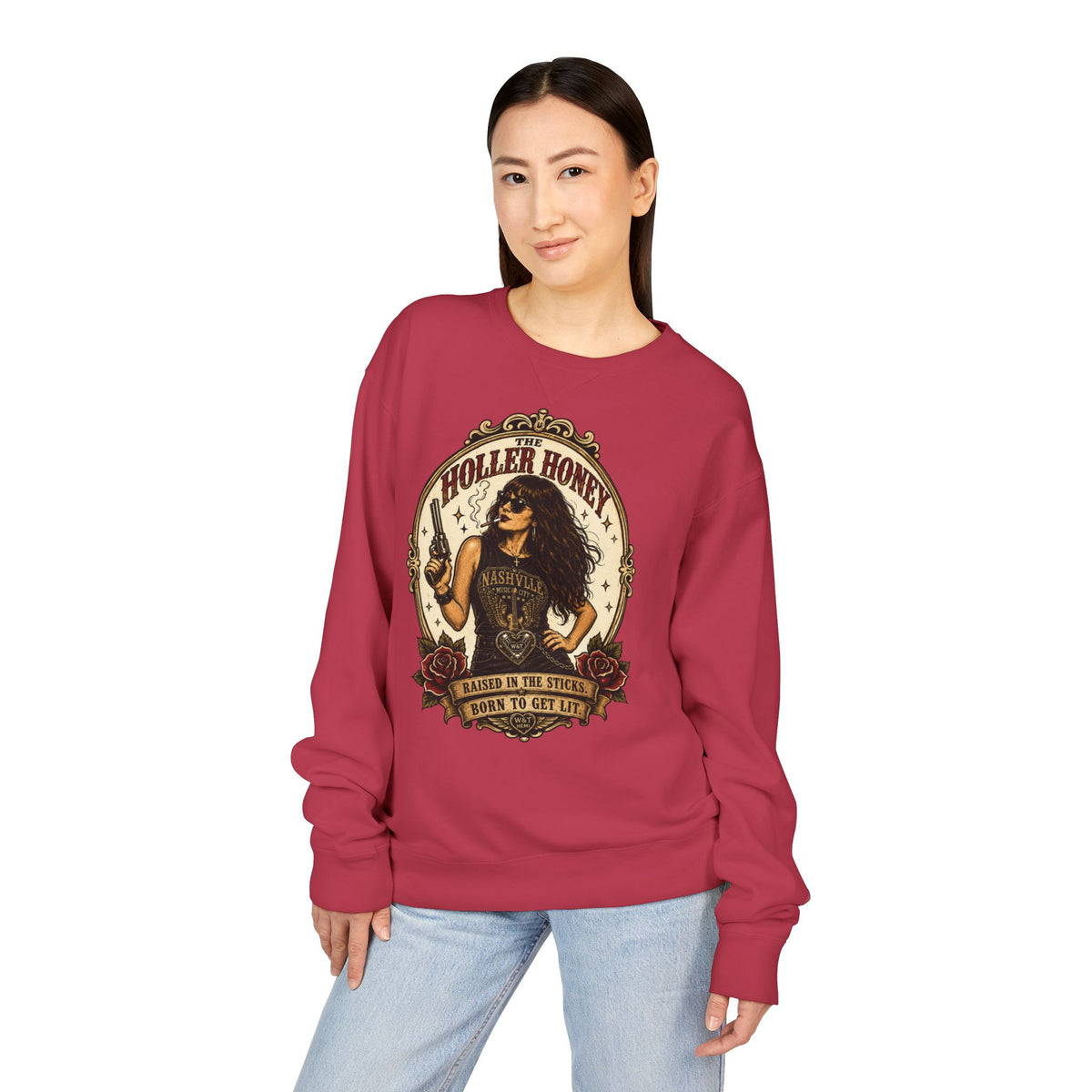 Holler Honey Vintage Crewneck | Whiskey & Throttle